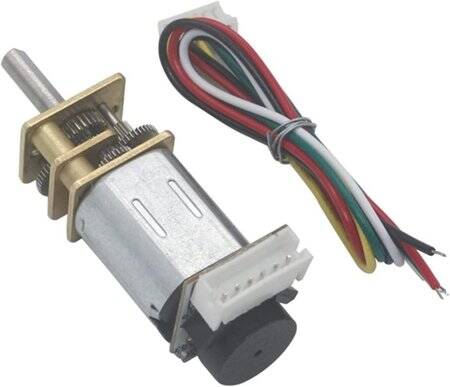 GA12-N20 12V 2000RPM Micro DC Reducer Motor Encoder With Wire - 1