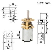 GA12-N20 3V 500RPM Micro DC Metal Gear Reduction Motor - 3