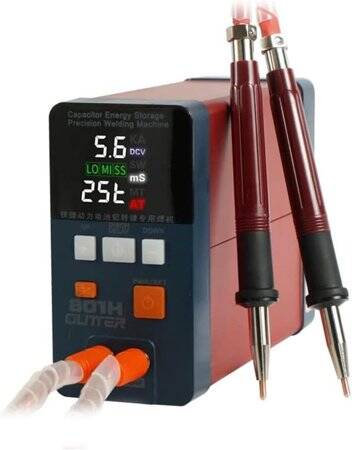 GLITTER 801H Capacitor Spot Welder With 73B Welding Pen For 18650 Battery UK Plug - 2