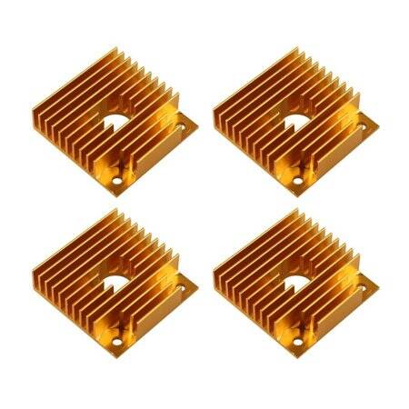 Gold Makerbot MK7/MK8 Heat Sink Size:40x40x11mm - 1