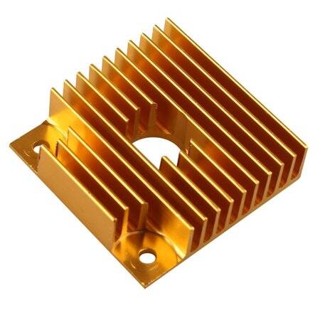 Gold Makerbot MK7/MK8 Heat Sink Size:40x40x11mm - 2