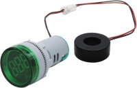 Green 0-100A 22mm AD16-22DSA Round LED Ammeter Indicator Light With Transformer - 4