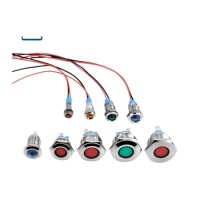 Green 10-24V 22mm LED Metal Indicator Light - 1