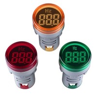 Green 20-75Hz 22mm AD16-22DSHZ Round LED Hertz Meter Indicator Light - 1