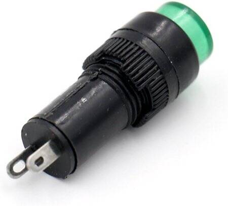 Green AC/DC12V NXD-211 Small LED Signal Indicator Light - 2