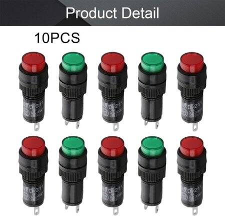 Green AC/DC36V NXD-211 Small LED Signal Indicator Light - 4