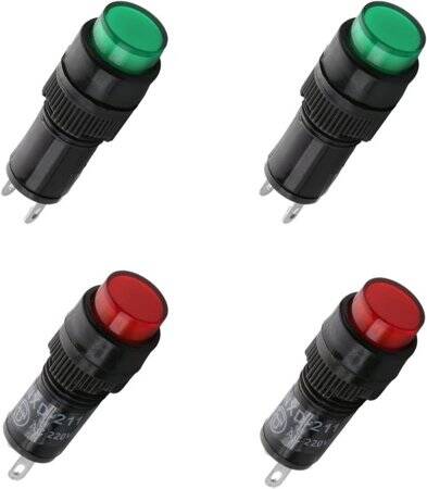 Green AC/DC36V NXD-211 Small LED Signal Indicator Light - 5