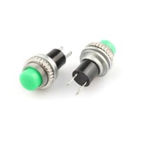 Green DS-314 10mm Lock-Free Momentary Self-Reset Small Push Button Switch - 1