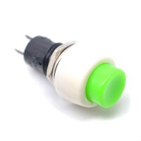 Green DS-450 10mm 2 PIN Self-Locking On-Off Push Button Switch - 2