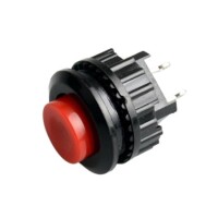 Green DS-501 2 PIN 14mm Thread Momentary Self-Reset Push Button Switch Press Off-NC - 1