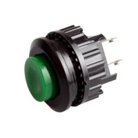 Green DS-501 2 PIN 14mm Thread Momentary Self-Reset Push Button Switch Press Off-NC - 2