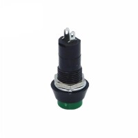 Green PBS-11A 12mm 2 PIN Self-Locking Round Plastic Push Button Switch - 4