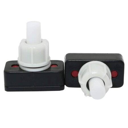 Green PBS-17A 10mm On-Off Plastic Push Button Switch Square Mini Self Locking - 1