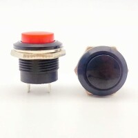 Green R13-507 16mm 2 PIN Momentary Self-Reset Round Cap Push Button Switch - 4