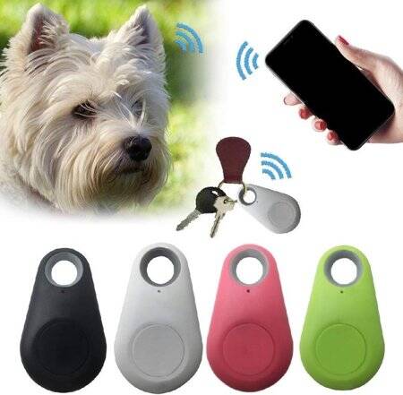 Green Triangle Smart Mini GPS Tracker Anti-Lost Waterproof Bluetooth Tracer With CR2032 Battery - 1