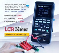 Hantek 1833C 100Hz To 100kHz Handheld Digital LCR Meter US Plug With Battery - 2