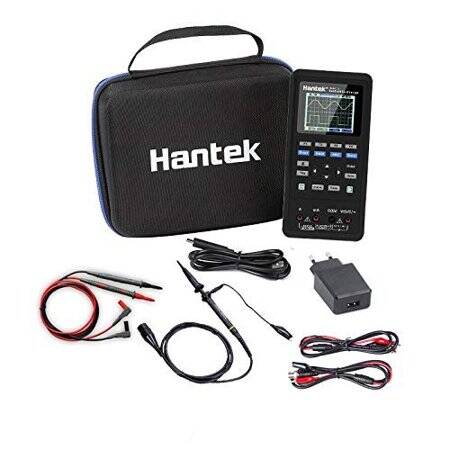 Hantek 2D42 40Mhz 2CH Oscilloscope + Waveform Generator + Multimeter US Plug With Battery - 1