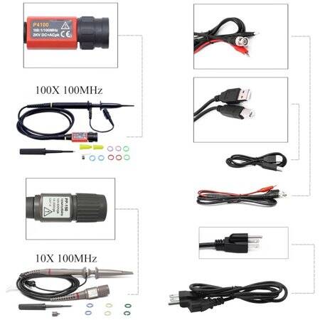 Hantek DSO2C10 100Mhz 2CH Digital Storage Oscilloscope UK Plug - 4