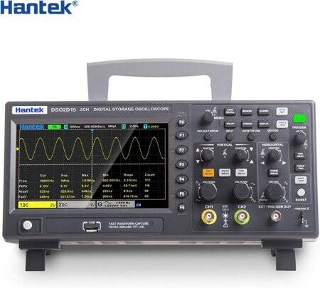 Hantek DSO2D15 150Mhz 2CH Signal Generation Oscilloscope With Signal Source EU Plug - 2