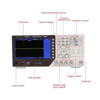 Hantek DSO4072S 70MHz 2CH Oscilloscope Arbitrary Function Signal Generator CN Plug - 2