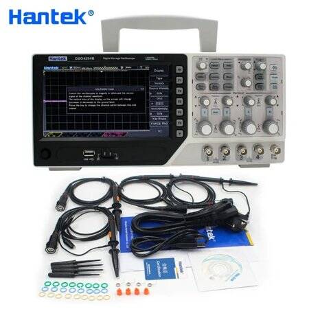 Hantek DSO4084B 4CH Storage Oscilloscope 80MHz UK Plug - 3