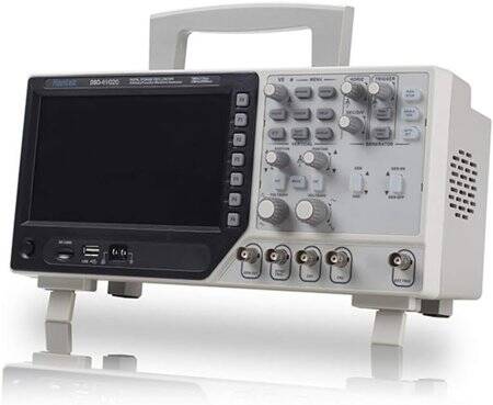 Hantek DSO4102C 100MHz 2CH Oscilloscope Arbitrary Function Signal Generator UK Plug - 1