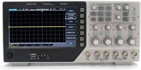 Hantek DSO4104C 100MHz 4CH Storage Oscilloscope With Signal Source EU Plug - 1