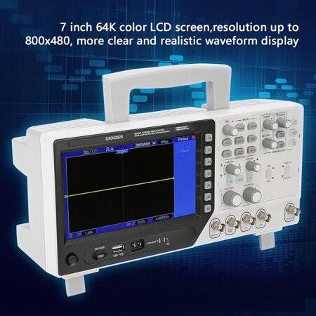 Hantek DSO4202S 200MHz 2CH Oscilloscope Arbitrary Function Signal Generator UK Plug - 3