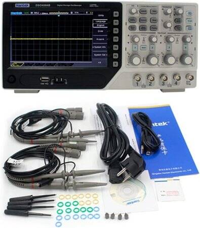 Hantek DSO4254B 4CH Storage Oscilloscope 250MHz UK Plug - 1