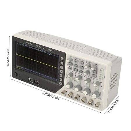 Hantek DSO4254C 250MHz 4CH Storage Oscilloscope With Signal Source UK Plug - 5