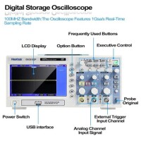 Hantek DSO5102B Digital Oscillsocope 2 Channels 100Mhz 1GSa/s US Plug - 2