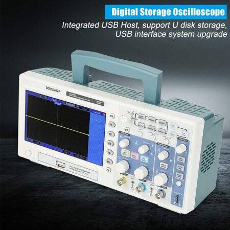 Hantek DSO5202BMV 100MHz 1GSa/s 2CH 2M Digital Storage Oscilloscope Built-in Video And 2GB Flash Memory EU Plug - 3