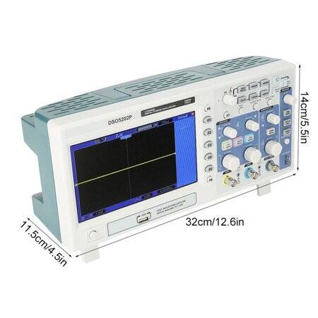 Hantek DSO7302B 300MHz 2CH Digital Storage Oscilloscope US Plug - 3