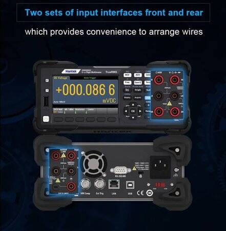 HANTEK HDM3055 5 1/2 Digital DeskTop Multimeter A Single Front Panel UK Plug Interface:USB-232-485 - 2