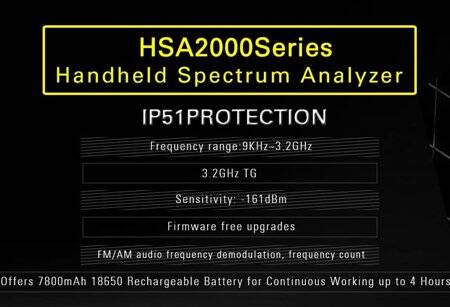 Hantek HSA2016A Digital Spectrum Analyzer 9KHz-1.6GHz US Plug With Battery - 4