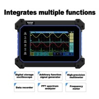 Hantek TO1112 Touch Screen Digital Oscilloscope 2 Kanal 110Mhz 250MSa/s 8M Storage Depth EU Plug With Battery - 2