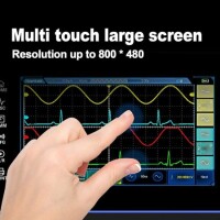 Hantek TO1112 Touch Screen Digital Oscilloscope 2 Kanal 110Mhz 250MSa/s 8M Storage Depth EU Plug With Battery - 3