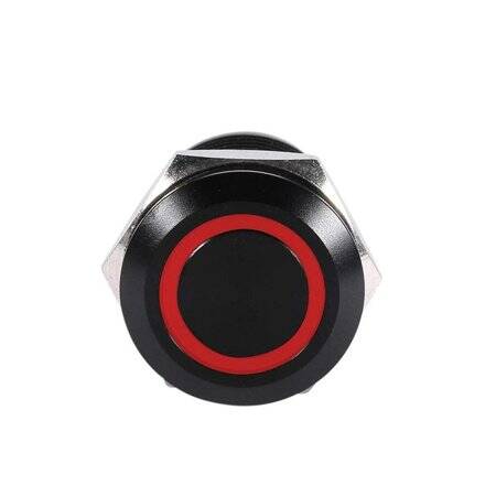 High Head 12mm 110-220V Waterproof Self-Locking Metal Push Button Switch With Red Led Light And Switch Socket Button Connector - 4