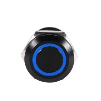 High Head 12mm 12-24V Waterproof Momentary Self-Reset Metal Push Button Switch With Green Led Light And Switch Socket Button Connector - 2