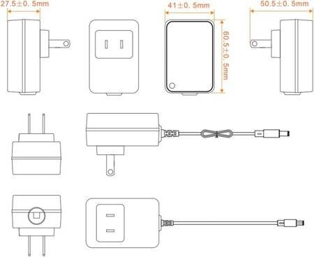 High Quality Full Amperes 12.6V 800MA Lithium Battery Charger UK Plug - 3