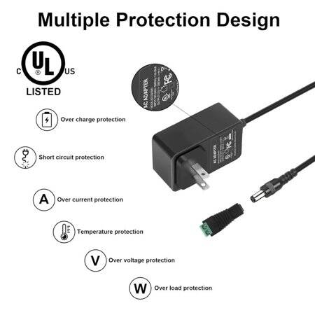 High Quality Full Amperes 12V 3A EU Plug Adapter - 4