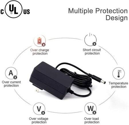 High Quality Full Amperes 12V 3A US Plug Adapter - 3