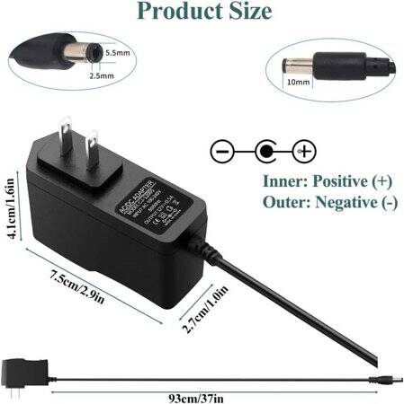 High Quality Full Amperes 12V 500MA US Plug Adapter - 3