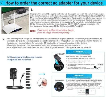 High Quality Full Amperes 15V 1.5A US Plug Adapter - 3