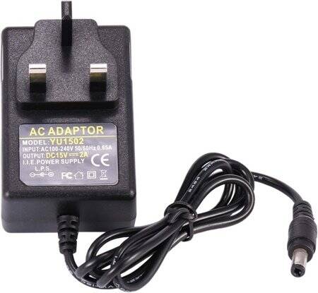 High Quality Full Amperes 15V 2A UK Plug Adapter - 1