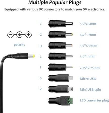 High Quality Full Amperes 5V 1.5A UK Plug Adapter - 2