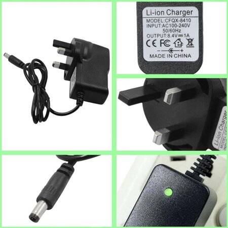 High Quality Full Amperes 8.4V 500MA Lithium Battery Charger EU Plug - 5