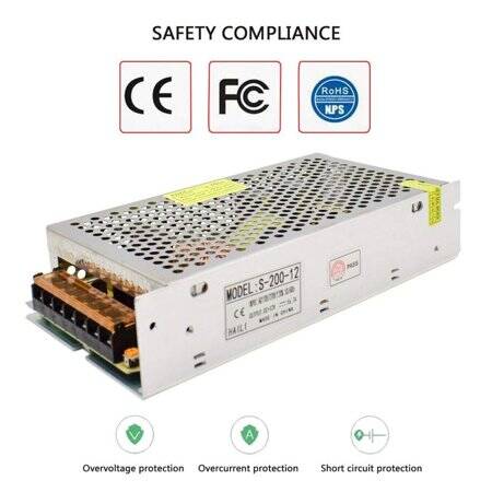 High Quality Power Supply 12V 16.7A S-200-12 - 2