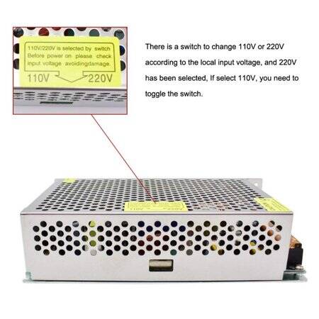 High Quality Power Supply 240W 24V 10A With Fan - 3