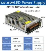 High Quality Power Supply 300W 12V 25A With Fan - 3